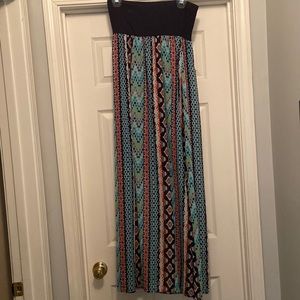 Xhilaration M Strapless Lined Maxi Dress